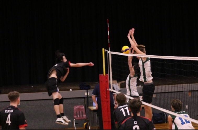 William Siefker Men's volleyball Middle 2023 action 1