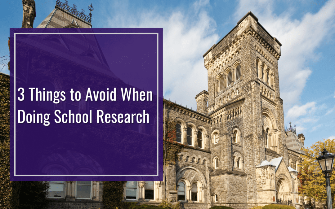 3 Things to Avoid When Doing School Research