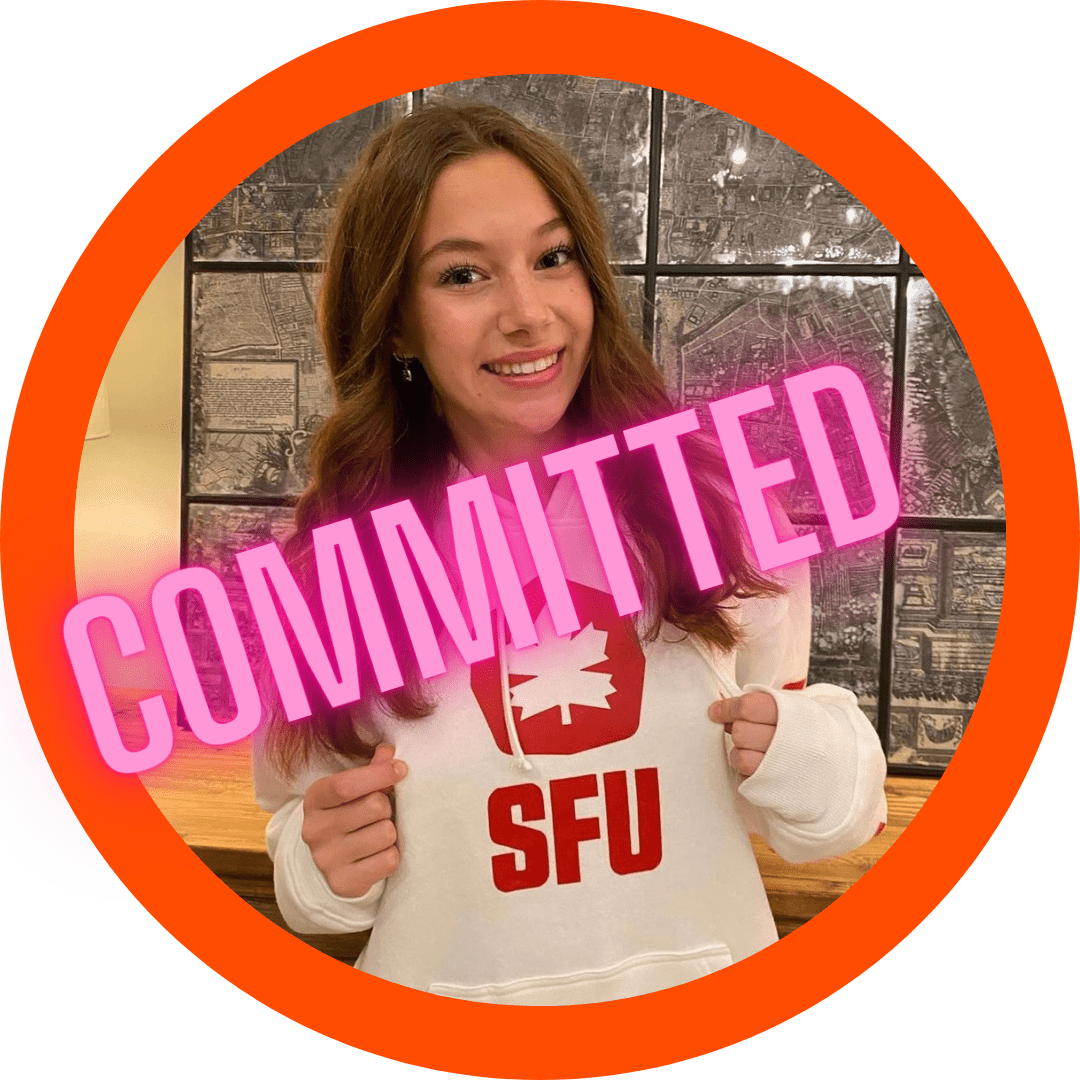 Isabella Gacevich Class of 2025 committed to Simon Fraser university