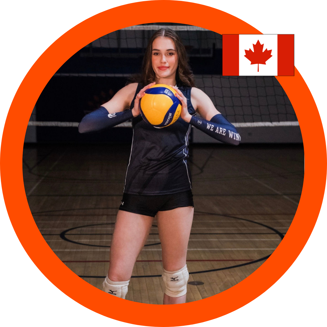 Lexi Brewer Class of 2027 Middle Blocker Team Canada Red & White | Six Pack Recruiting Sports Volleyball Recruiting Canada USPORTS NCAA CCAA