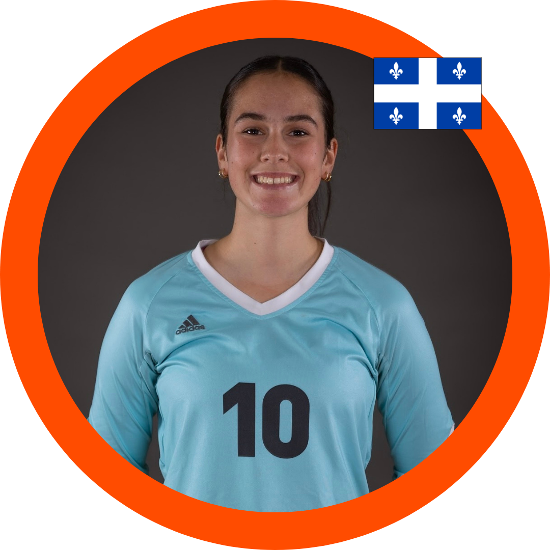 Ariane Grenier Class of 2030 Outside Hitter Right Side Hitter Team Quebec | Six Pack Recruiting Sports Volleyball Recruiting Canada USPORTS NCAA CCAA
