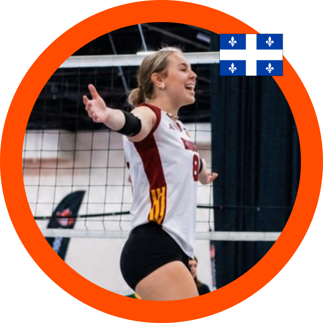 Jade Gagnon Class of 2030 Libero Team Quebec | Six Pack Recruiting Sports Volleyball Recruiting Canada USPORTS NCAA CCAA