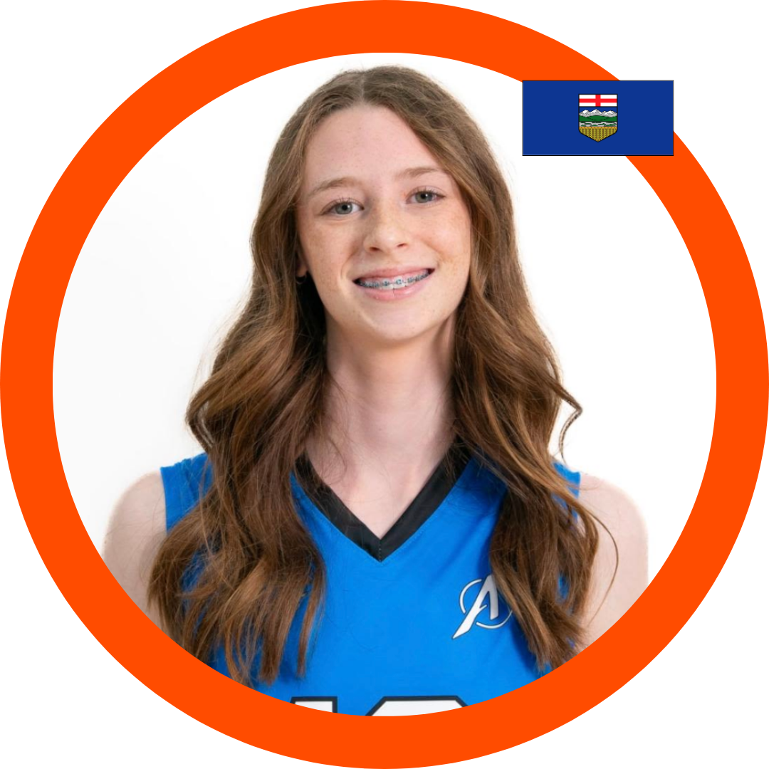Claire Fredin Class of 2028 Middle Blocker Team Alberta | Six Pack Recruiting Sports Volleyball Recruiting Canada USPORTS NCAA CCAA