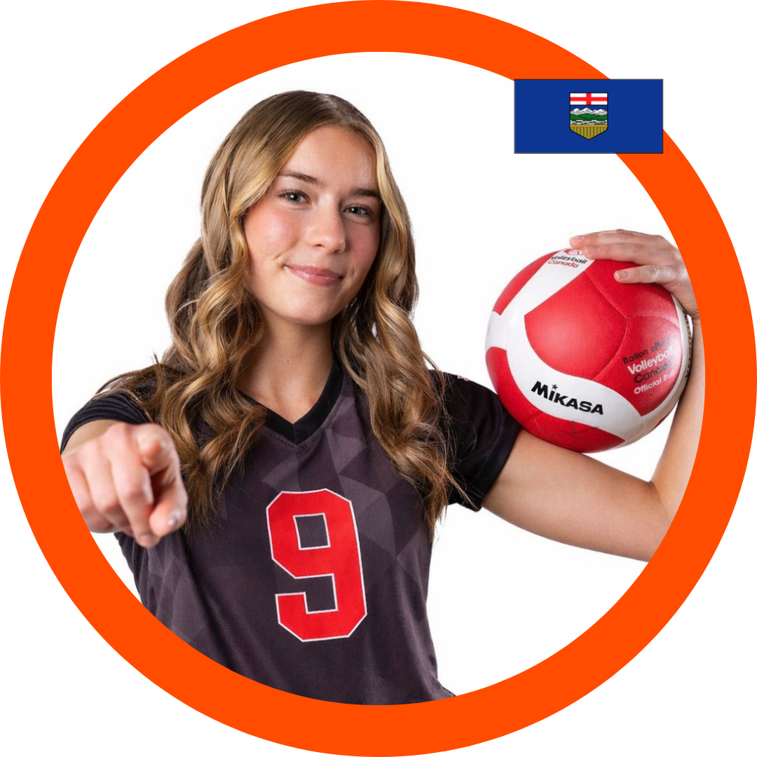 Nicole Strachan Class of 2028 Libero Team Alberta | Six Pack Recruiting Sports Volleyball Recruiting Canada USPORTS NCAA CCAA