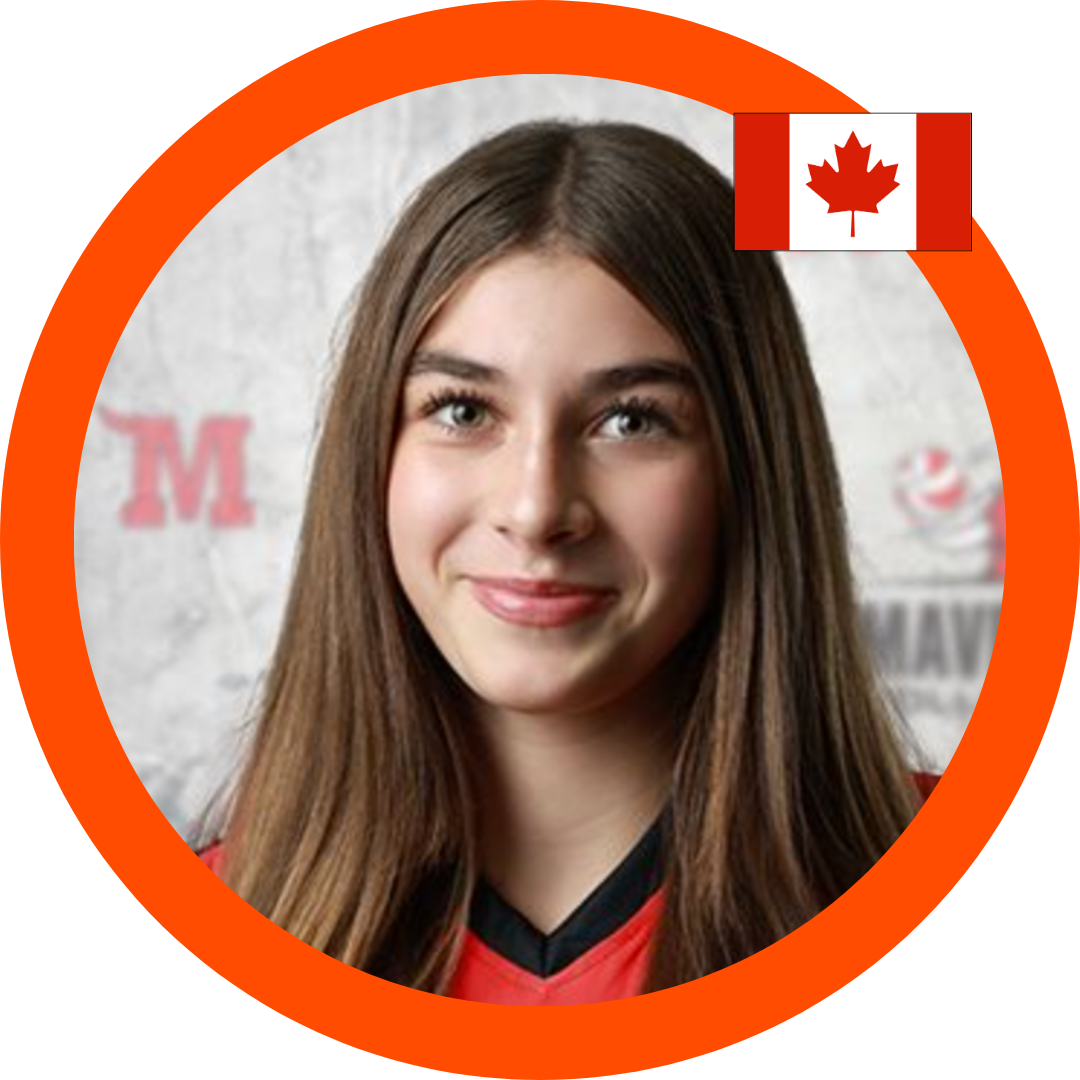 Mia Ivanov Class of 2029 Opposite Hitter Team Canada | Six Pack Recruiting Sports Volleyball Recruiting Canada USPORTS NCAA