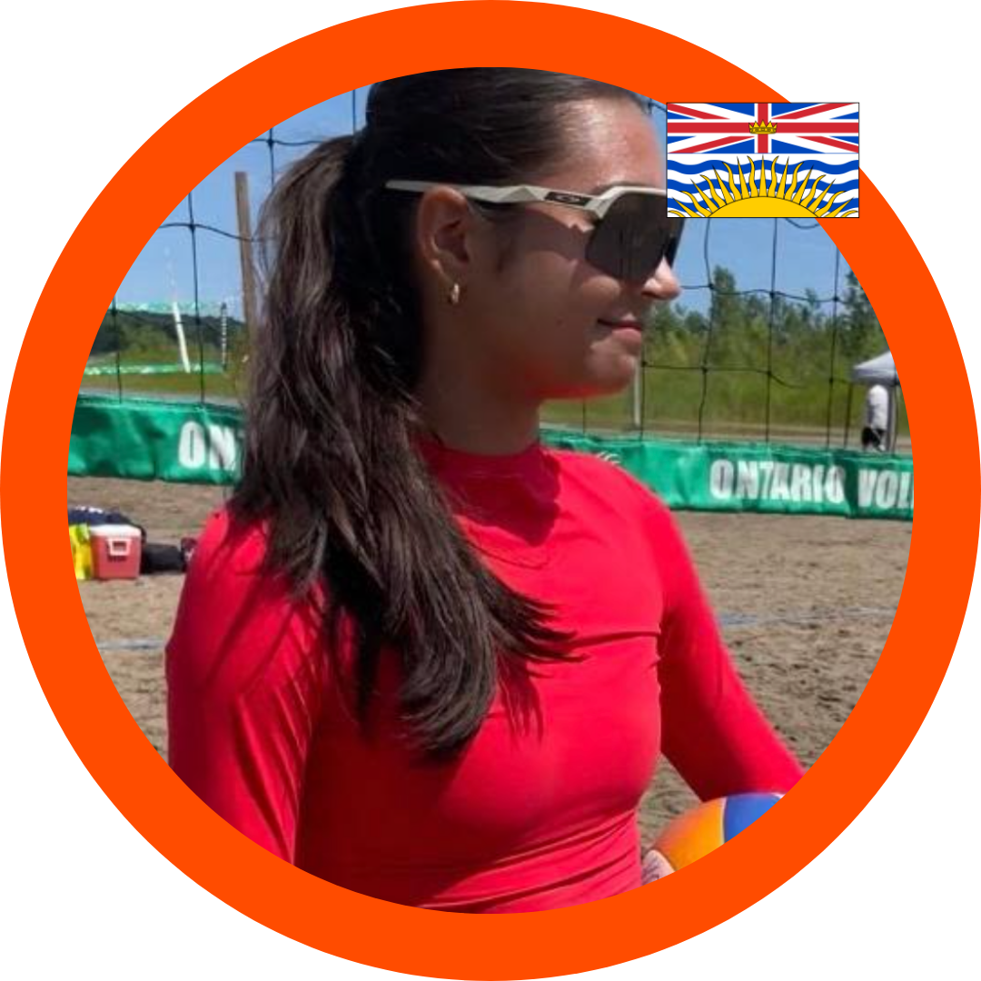 Nicolette Woodward Class of 2027 Blocker Split Blocker Beach Volleyball Team BC| Six Pack Recruiting Sports Volleyball Recruiting Canada USPORTS NCAA CCAA